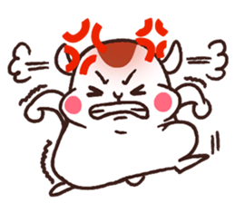 Hamuri the hamster sticker #12951038