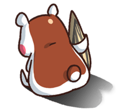 Hamuri the hamster sticker #12951048