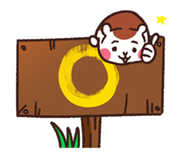 Hamuri the hamster sticker #12951050