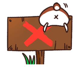 Hamuri the hamster sticker #12951051