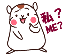 Hamuri the hamster sticker #12951062