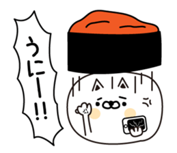 Sushi lover cat sticker #12951229