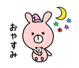 Rabbit and Panda. sticker #12951959