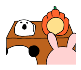 Rabbit and Panda. sticker #12951994
