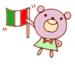Bear living in Italy sticker #12952279