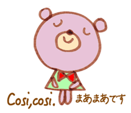 Bear living in Italy sticker #12952306