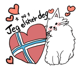mofumofu Norwegian Sticker sticker #12952527