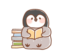 Penguin speaking French sticker #12954884