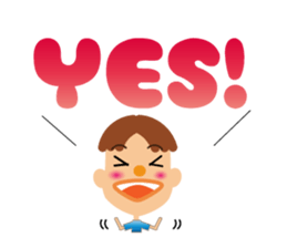 Daily life of a cute boy. sticker #12955399