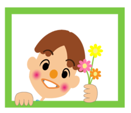 Daily life of a cute boy. sticker #12955406