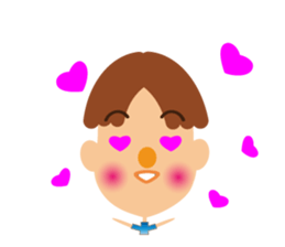 Daily life of a cute boy. sticker #12955414