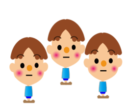 Daily life of a cute boy. sticker #12955420