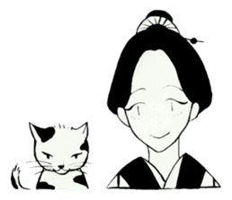 KIMONO Girl (Heian,Edo) sticker #12956477