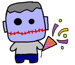 Halloween of Atsuko and my company sticker #12956539