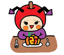 Halloween of Atsuko and my company sticker #12956552