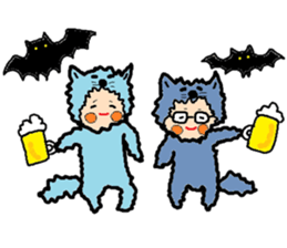 Halloween of Atsuko and my company sticker #12956553