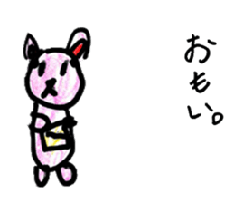 Pink bunny stickers sticker #12957297