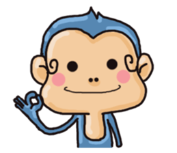 brave baby mokey sticker #12957372