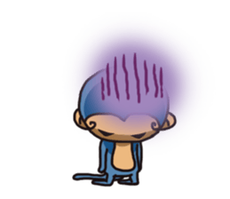 brave baby mokey sticker #12957394