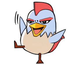 Chicken couple sticker #12957599