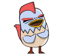 Chicken couple sticker #12957601