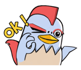 Chicken couple sticker #12957604