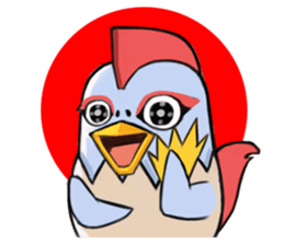 Chicken couple sticker #12957605