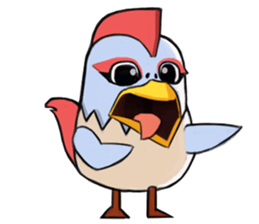 Chicken couple sticker #12957607