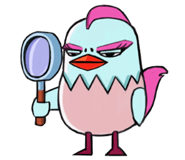 Chicken couple sticker #12957608