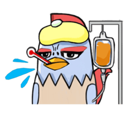 Chicken couple sticker #12957609