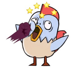 Chicken couple sticker #12957611