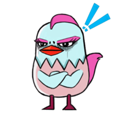 Chicken couple sticker #12957612