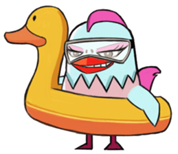 Chicken couple sticker #12957614