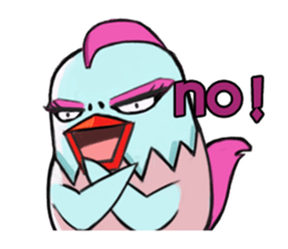 Chicken couple sticker #12957615