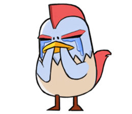 Chicken couple sticker #12957616
