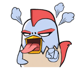 Chicken couple sticker #12957618