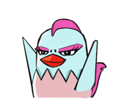 Chicken couple sticker #12957619