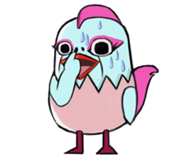 Chicken couple sticker #12957621