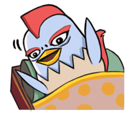 Chicken couple sticker #12957622