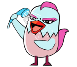 Chicken couple sticker #12957627