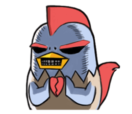 Chicken couple sticker #12957628