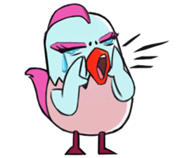 Chicken couple sticker #12957629