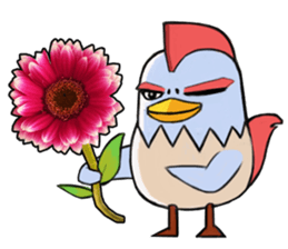 Chicken couple sticker #12957631