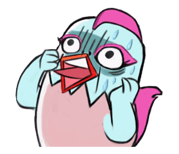 Chicken couple sticker #12957632