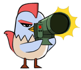 Chicken couple sticker #12957633