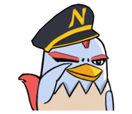 Chicken couple sticker #12957635