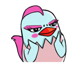 Chicken couple sticker #12957636