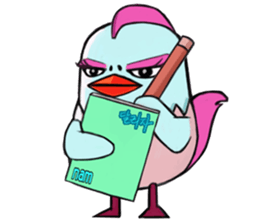 Chicken couple sticker #12957637