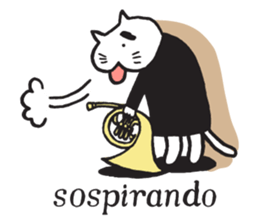 Classicat 2 - cantabile cats sticker #12958094