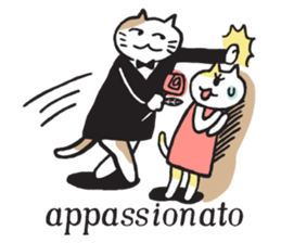 Classicat 2 - cantabile cats sticker #12958100